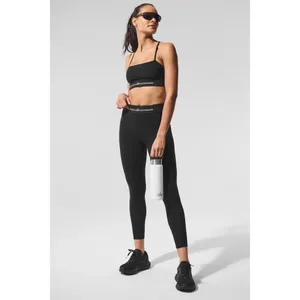 Alo Yoga Alosoft Relay Bra Black/White XS thumbnail 4