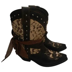 Brown Leopard rockin country Boots sz 7 thumbnail 1