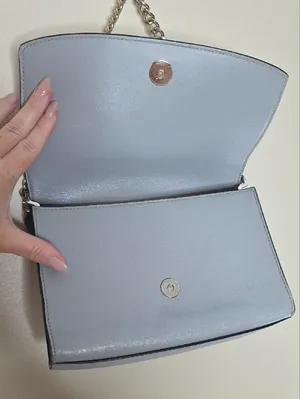 Kate Spade Carson Shoulder Bag Colorblock White Grey Saffiano Leather Minimalist thumbnail 6