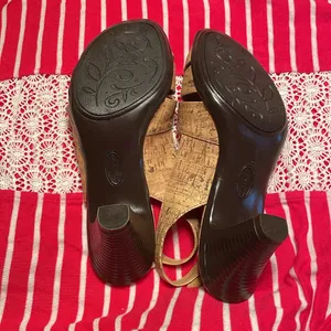 Laura Scott Sling back open toe 2 inch heels thumbnail 4