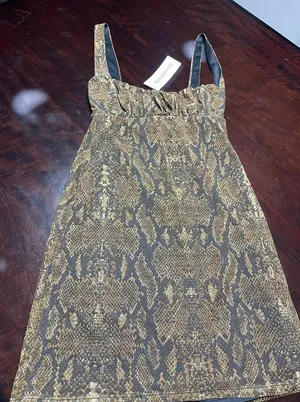 Urban Outfitters Snakeskin Print Slip Dress Boho Chic‎ Party Cocktail T-7 thumbnail 1