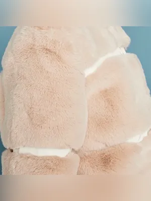 Anthropologie Keepsake the Label Ariel Faux Fur Coat Jacket in Crème Sz Med thumbnail 5