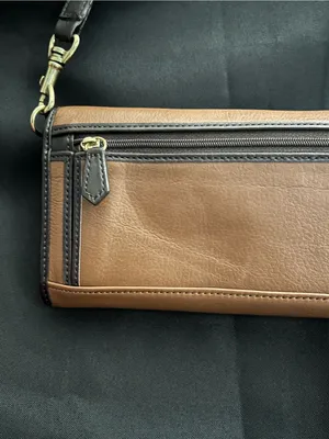 Stone Mountain Brown & Dark Brown Shoulder Clutch Bag thumbnail 8