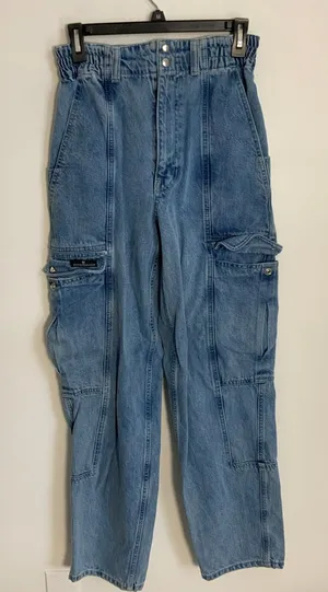 Urban Outfitters BDG high-rise relaxed skate cargo jeans size‎ 27 thumbnail 1
