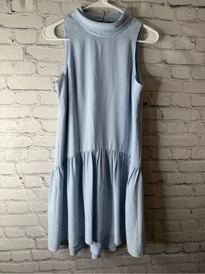 Eliza J pale blue drop waist dress size 4 thumbnail 2