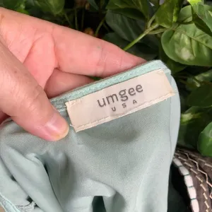Umgee Sleeveless Mint Green Bead & Metallic Detail Short Shift Dress S thumbnail 6
