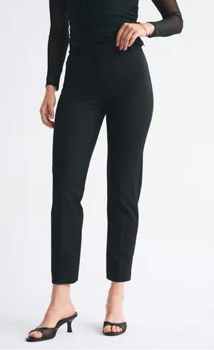 Abercrombie & Fitch Black Slim Ponte trouser Pants size 31 thumbnail 1