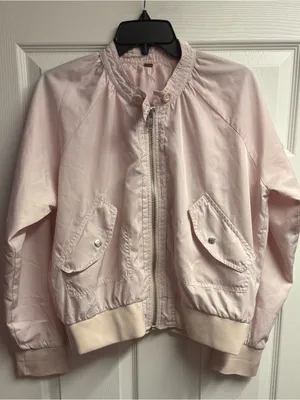 Free People Lightweight Knock Out Siren Bomber Jacket Size Medium thumbnail 1