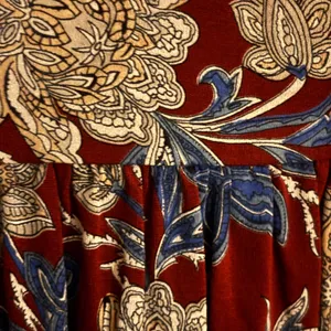 Lucky Brand Mix Print Boho Top. Red turquoise. Size‎ small. Long sleeve thumbnail 6