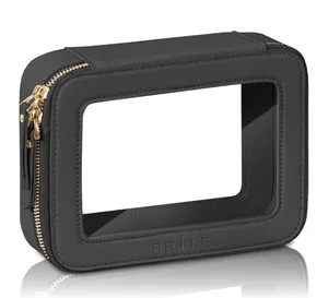Prite Clear Makeup Bag Cosmetic Organizer Case thumbnail 1