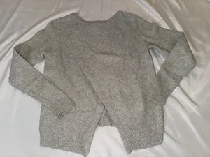 Madewell Crossback Gray Sweater Size XS thumbnail 4