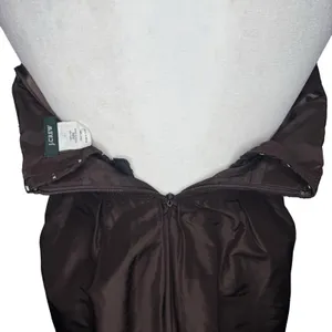 J Crew Strapless‎ Dress 0 XS Brown 100% Silk Satin Lined Babydoll Empire Waist thumbnail 9
