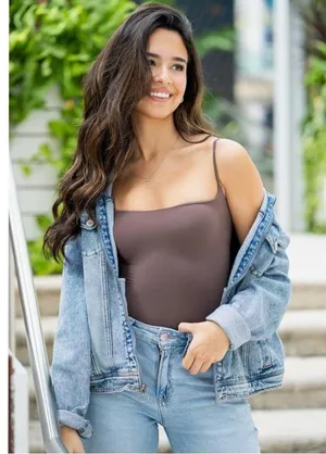 NWT • Spaghetti Strap Bodysuit thumbnail 5