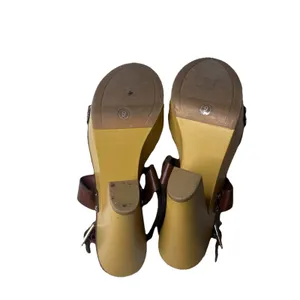 Mossimo Supply Co Strappy Block Heels Brown Shoes Open Toe Size 9 Womens thumbnail 5