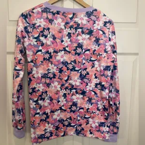 Vera Bradley Fleece Pajama Shirt - Long Sleeve‎ Rose Blush thumbnail 4