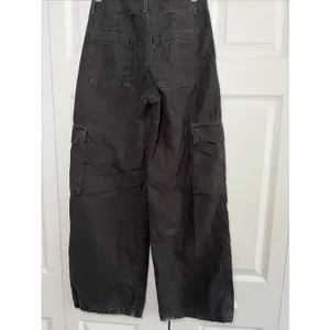 Levi's Premium Loose Cargo Pants Womens Size 23 Black Wide Leg Cotton Y2K thumbnail 2