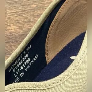 Sperry Olive Slip-On Boat Shoes thumbnail 3
