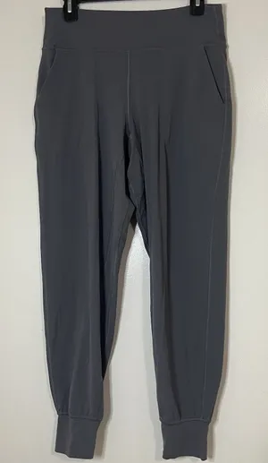 LULULEMON gray jogger tapered legging pants size US 10 thumbnail 1