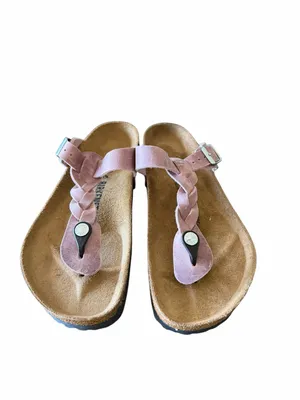 Replace Pics Birkenstock NEW Unisex Gizeh Braided Oiled Sandal Size 40 aka 9/7 thumbnail 3