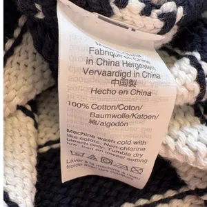 J Crew Always Womens XS Navy White Striped Cotton Mock Neck Shaker Knit‎ Sweater thumbnail 8