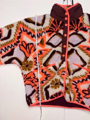 Free People FP Movement hit the slopes snap fleece jacket XS Oversized thumbnail 6