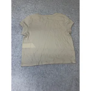 Billabong Essentials Womens XS Cream Beige Cotton Short Sleeve Cropped Tee NWOT thumbnail 4