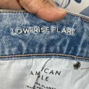 American Eagle Outfitters Blue Flare Leg Jeans SZ 8 thumbnail 12
