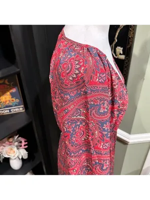 Anthropologies Chaudry Boho Paisley Smocked Waist Maxi Dress - Size Small thumbnail 7