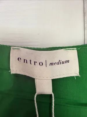 entro Green Floral Mini with White & Blue Print Boutique Dress thumbnail 4