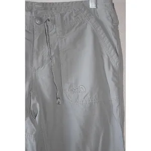 The North Face Hiking Pants Womens 8 Gray Excellent Convertible Roll Up Utility thumbnail 3