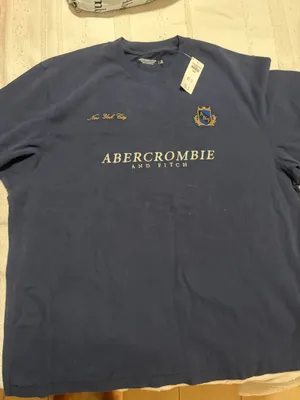 Men’s Abercrombie Shirt Navy Blue thumbnail 1