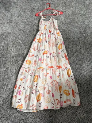 Petal & Pup Bairbre Maxi Dress - Pink Beach Print thumbnail 1