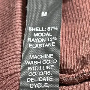 Vuori At Ease Pants Women's Sz Med Rosewood Ribbed Modal Athleisure Lounge Yoga thumbnail 10