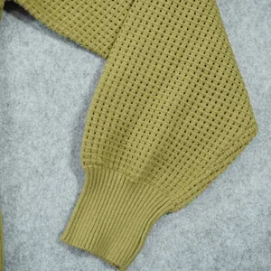 Petal and Pup Olive Green Bustier Knit Top Square Neck Puff Sleeve‎ Size 4 Small thumbnail 4