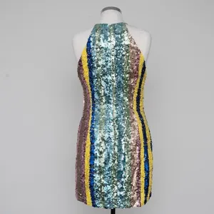 One‎ 33 Social. Sequin multicolor cocktail dress. Pink thumbnail 3