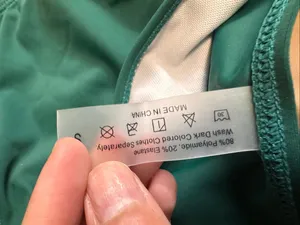 SheIn High Waisted Bikini Bottoms Womens Small Dark Emerald Green Swim Bottom Briefs thumbnail 5