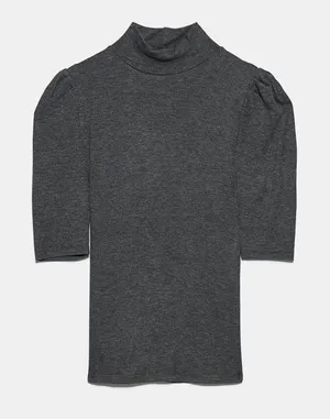 Balloon sleeve ribbed‎ shirt thumbnail 1
