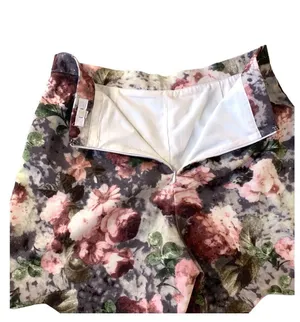 Lucca Couture (Revolve) Scallop hem floral high waisted dressy shorts thumbnail 8