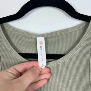Daily Practice By Anthropologie High Neck Tank Twofer Dress Green Sz M thumbnail 5