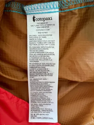 Cotopaxi Teca Half-Zip Windbreaker Blue Orange Size XS thumbnail 8