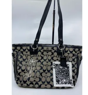 Coach Black Tote Bag Customized W/ embellishments thumbnail 3