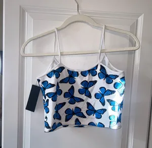 Petals by petals and peacocks butterfly cropped tanktop thumbnail 2