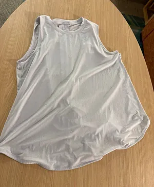 Lululemon Tank Top Estimate Size 6 Light Blue Lightweight Sheer Pastel Open Back thumbnail 1