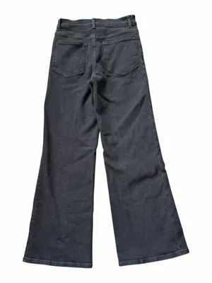 Madewell The Wide Leg Jean in Super Stretch Denim Black Frost Women’s Size 26 thumbnail 3