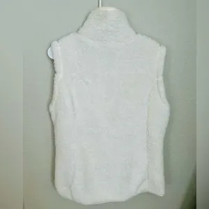 Free Country Cream Fleece Vest Women’s Medium Cozy Soft Zip Front Layer Jacket thumbnail 4