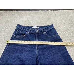MNG Mango High Rise Wide Leg Jeans Womens US 4 100% Cotton thumbnail 10