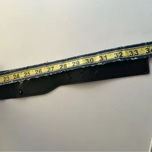 Express Black Faux Leather Wide Belt S/M Adjustable thumbnail 5