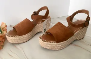 Espadrille Sandals, Size 8 1/2 Brown thumbnail 4