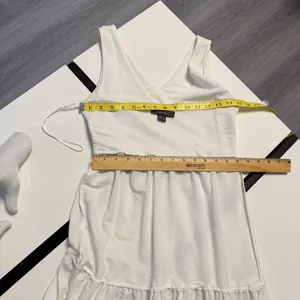 Primark White Tiered Maxi Dress Sleeveless V-Neck Size US 0 / UK 4 thumbnail 6