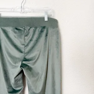 [Aerie] Green Royal Palm Dreamy Velour Low Rise Wide Leg Sweatpants Sz Medium M thumbnail 8